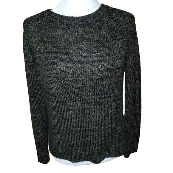 Forever 21 Sweaters - Forever 21 Women's Size Small Forest Green Knit Sweater Crew Neck